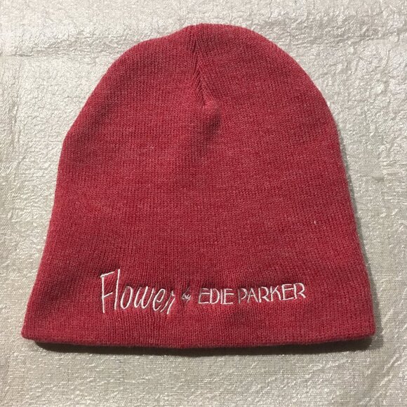 Flower by Edie Parker Knit Beanie Hat, Unisex, Fuchsia, OSFA, Brand New - Picture 1 of 3